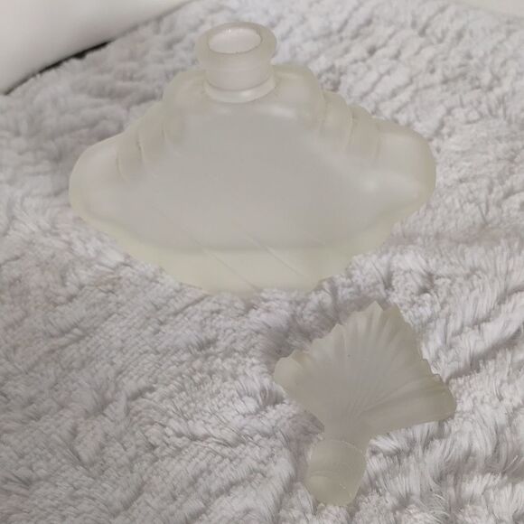 Vtg. Frosted Glass Perfume Bottle - Picture 2 of 5